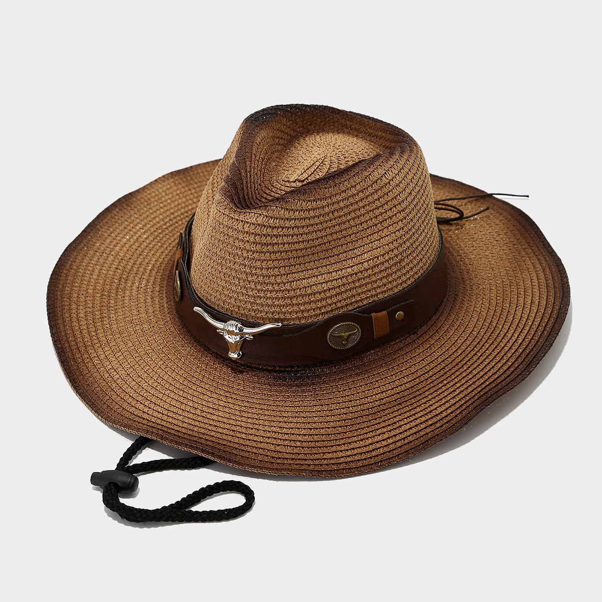 New American Western Style Cow - Cowboy Hat Straw recension och pris