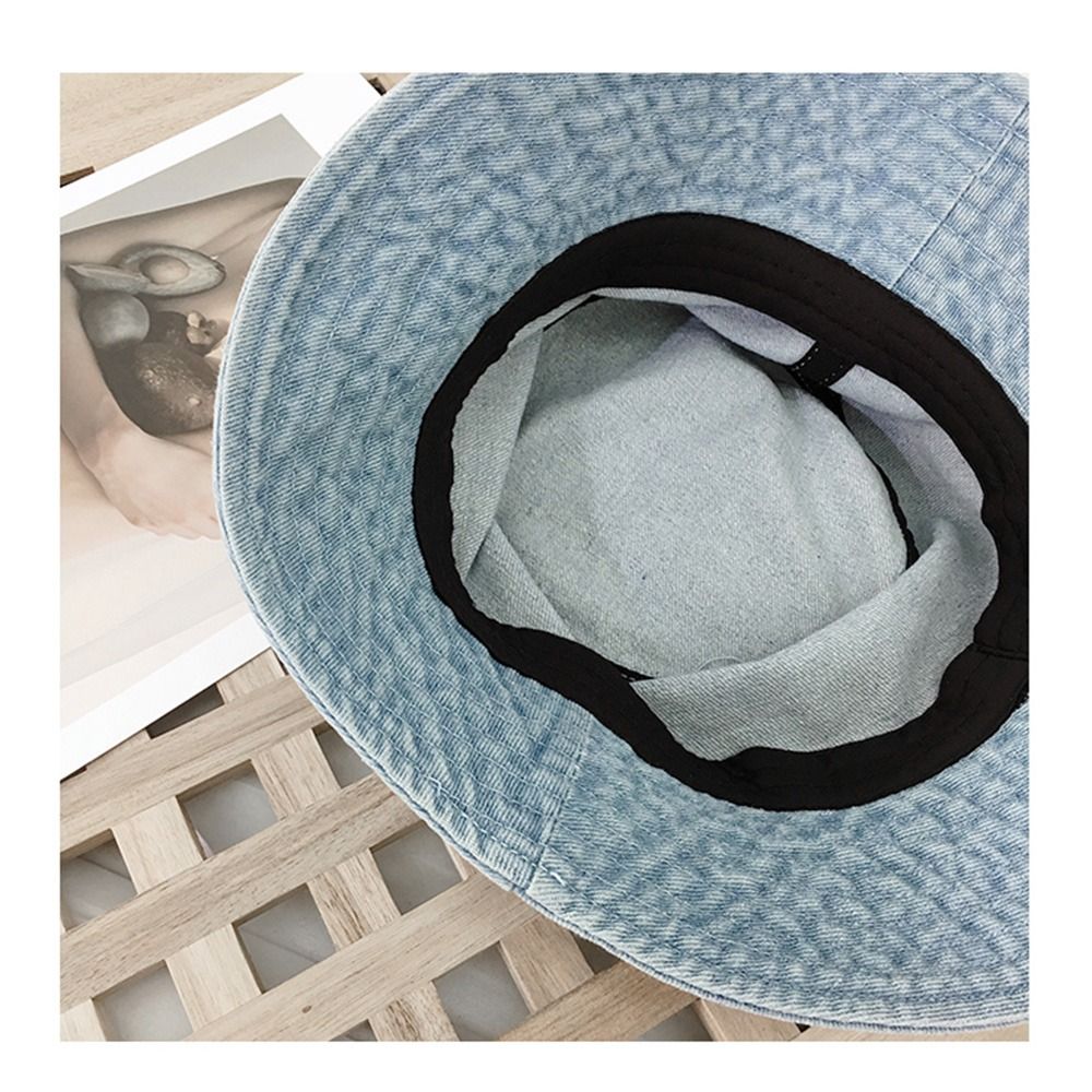 Pure Color Women Men Beach Cap - Bucket Hat Cotton recension och pris