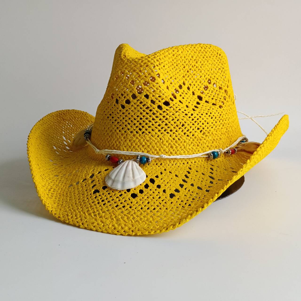 Bright yellow Cowboy Straw Hat - Cowboy Hat Straw recension och pris
