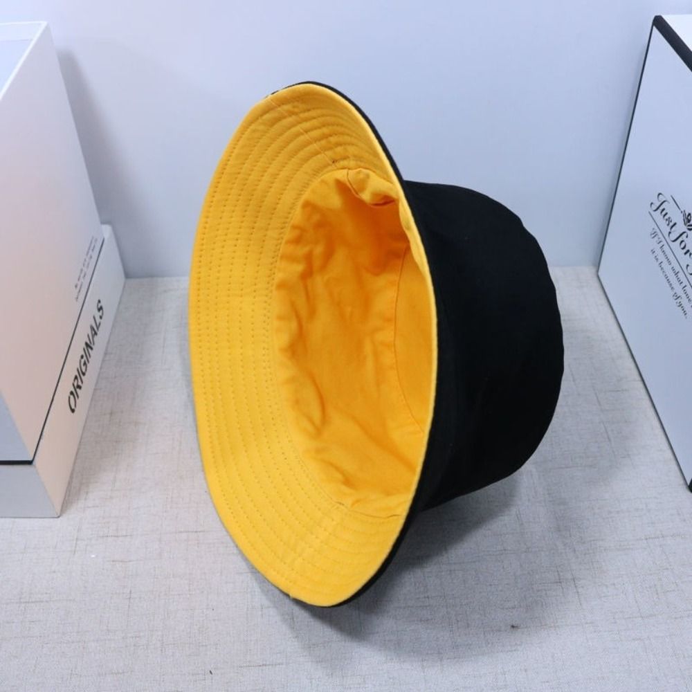 Spring Summer Double-Sided Buc - Bucket Hat Cotton recension och pris