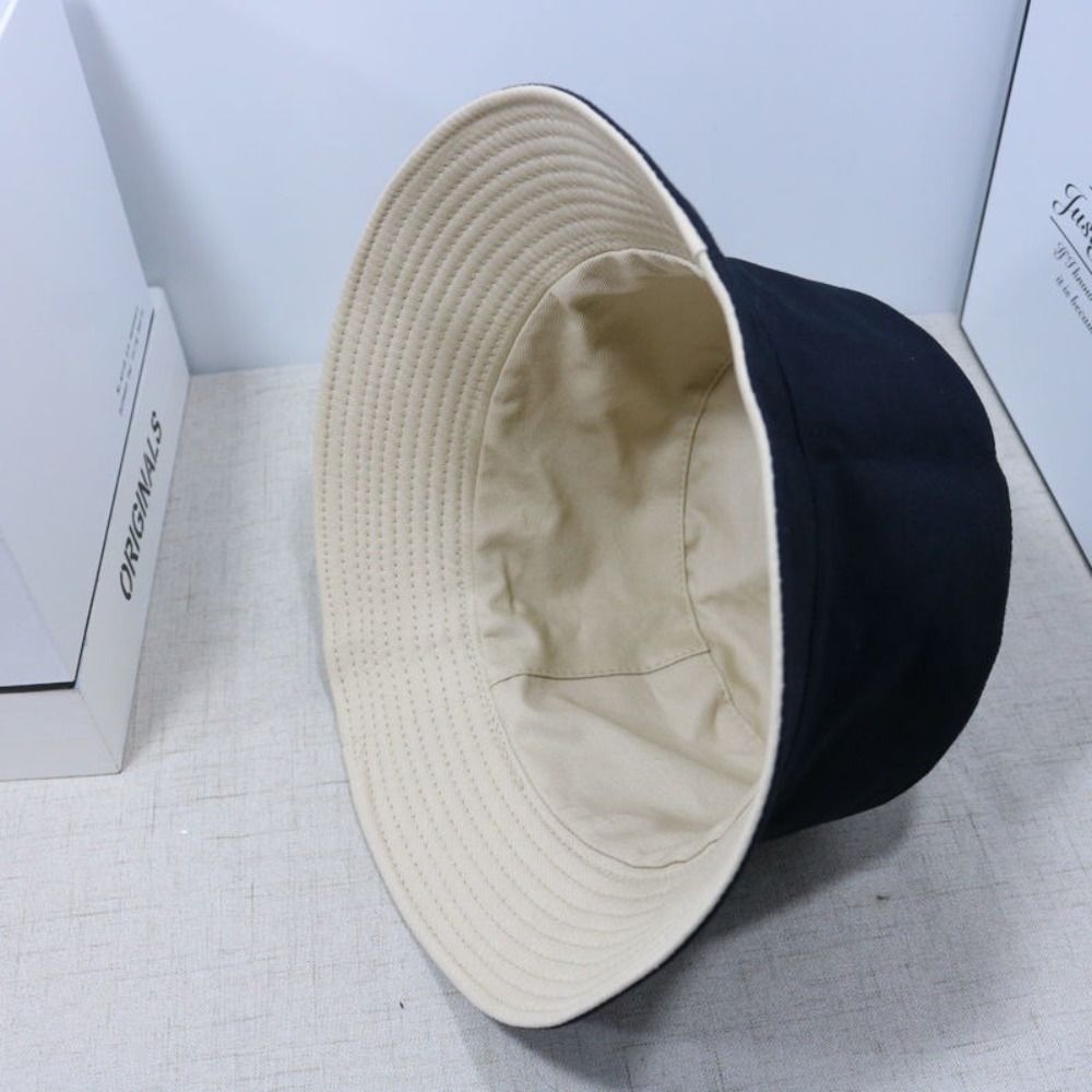 Spring Summer Double-Sided Buc - Bucket Hat Cotton recension och pris