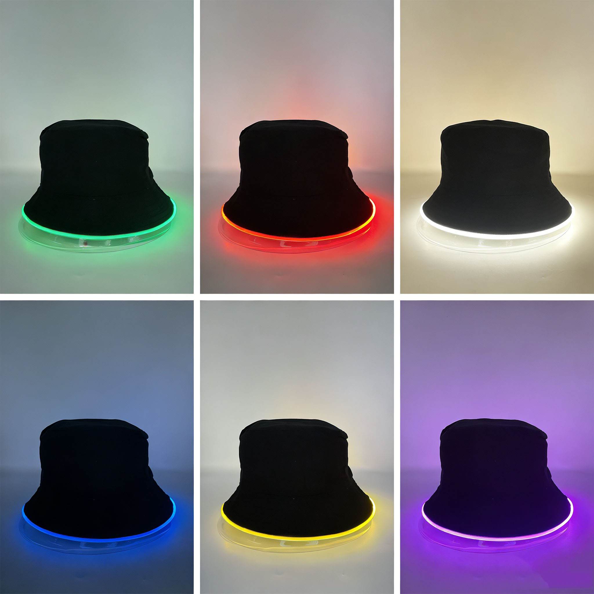 Multicolor LED Fiber Fisherman - Bucket Hat Cotton recension och pris